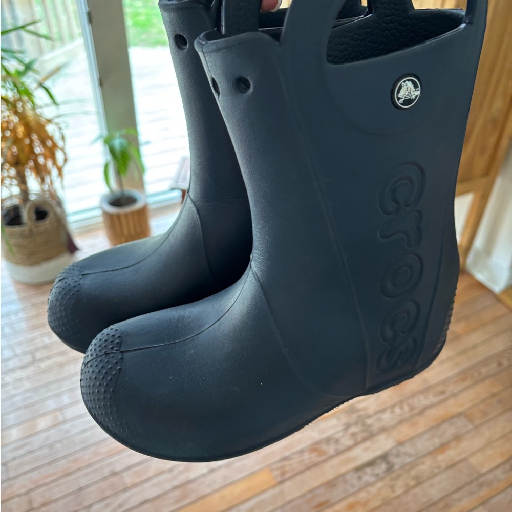 Crocs Navy Rain Boots